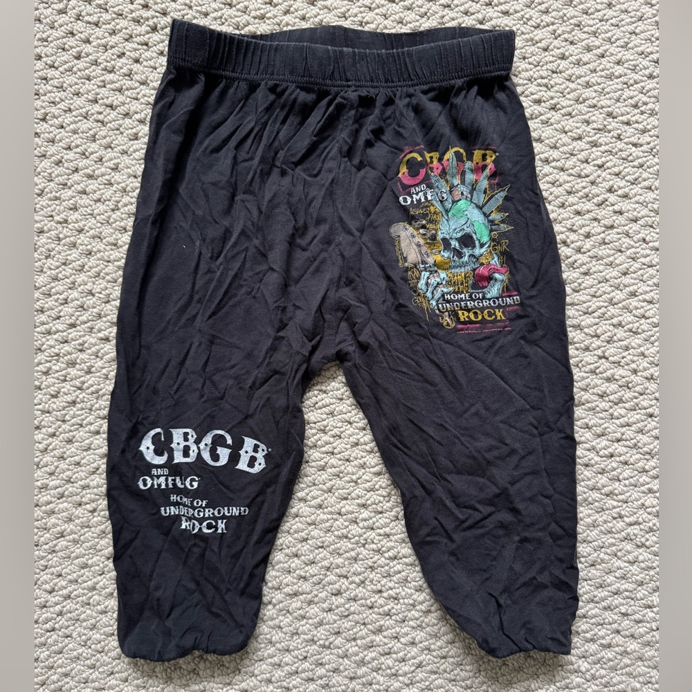 Lauren Moshi Black Graphic Kids Bottoms